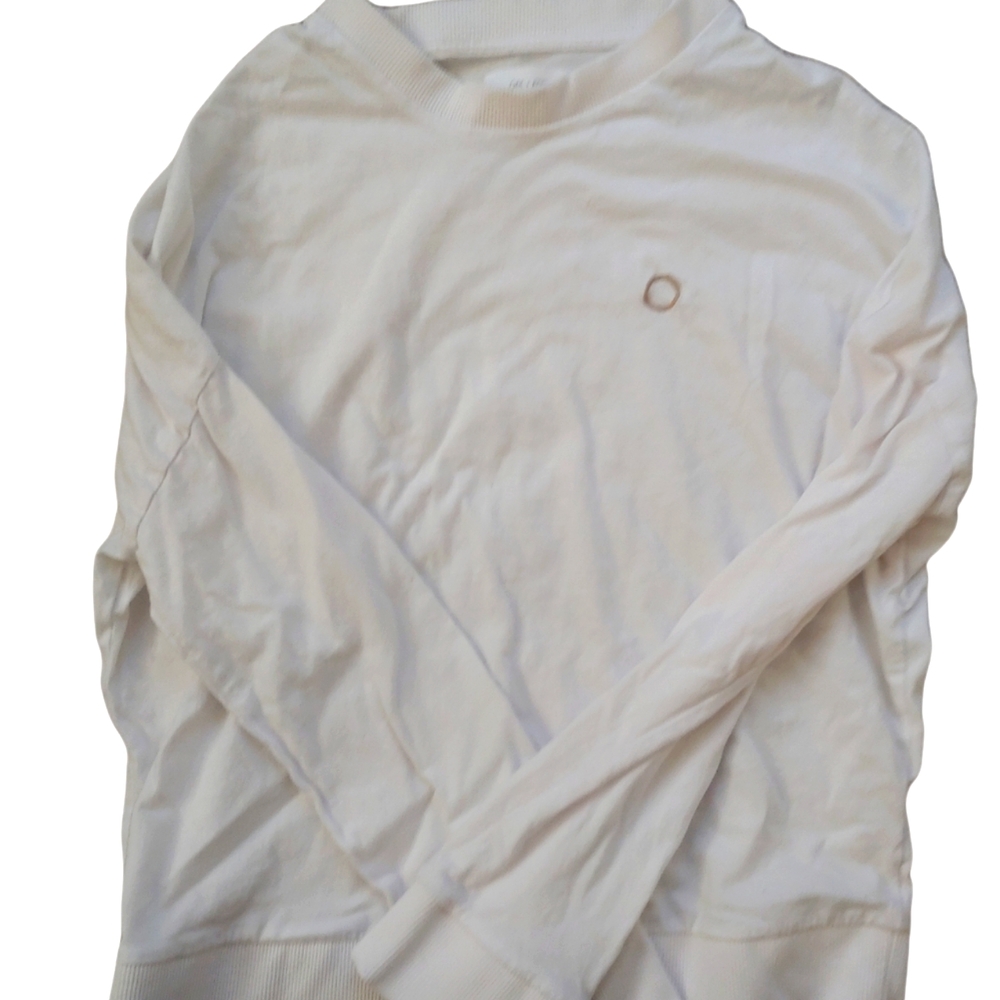Oak+Fort White Sweater With Embroidery